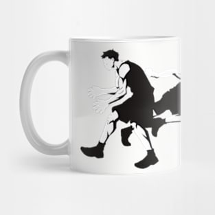 Left Hand Layup Xing Ze Hu Black and White Minimalist Cool Graphic Mug